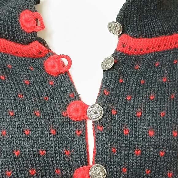 Dale Of Norway 100% Norwegian Wool Cowl Neck Pullover Sweater Size Large - Picture 7 of 10